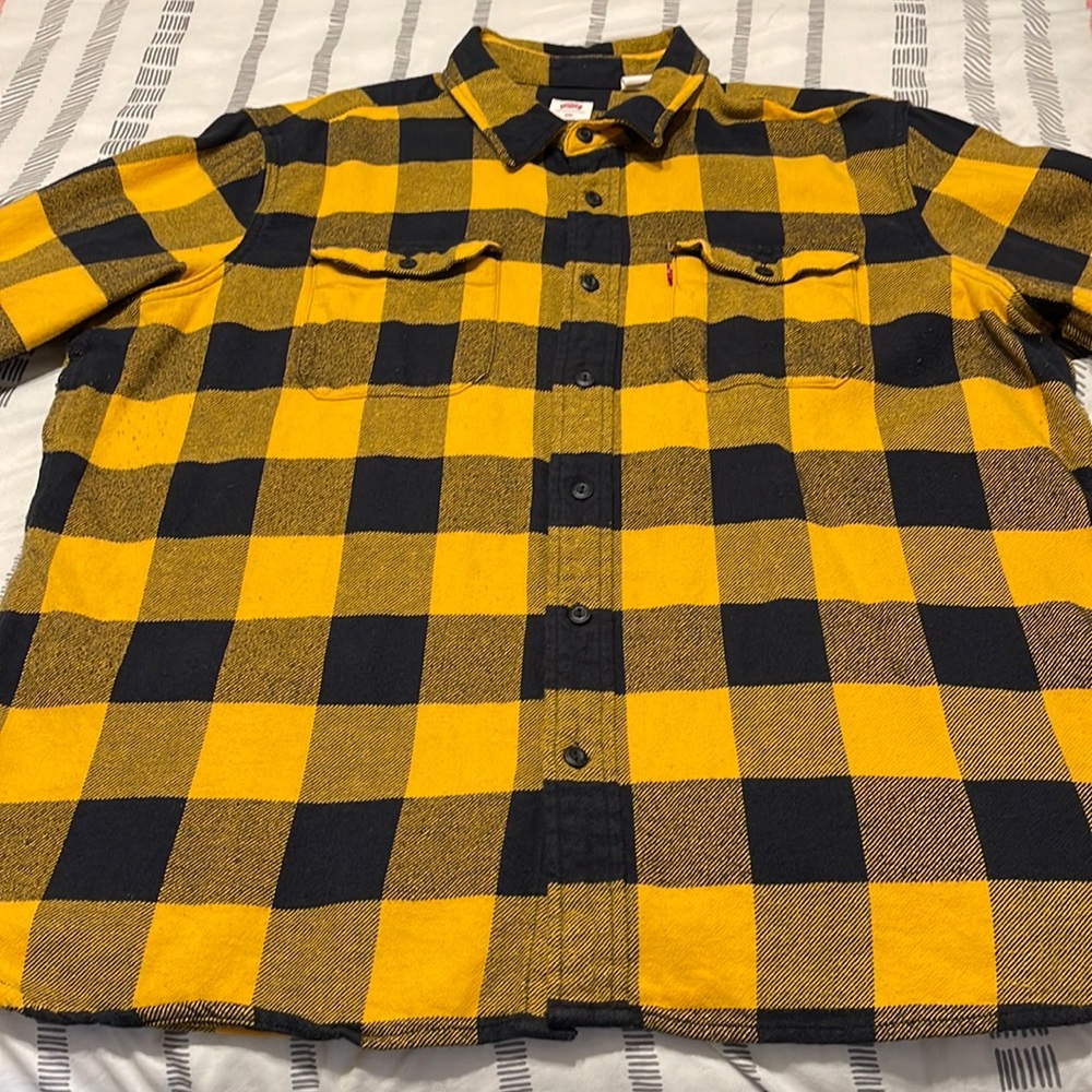 Levi Flannel Long Sleeve Shirt XXl
